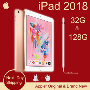 New Apple iPad 2018 (6th Generation) 32G 9.7 Retina Display A10 Fusion Chip Facetime 8MP Rear Camera  0.46kg Super Portable